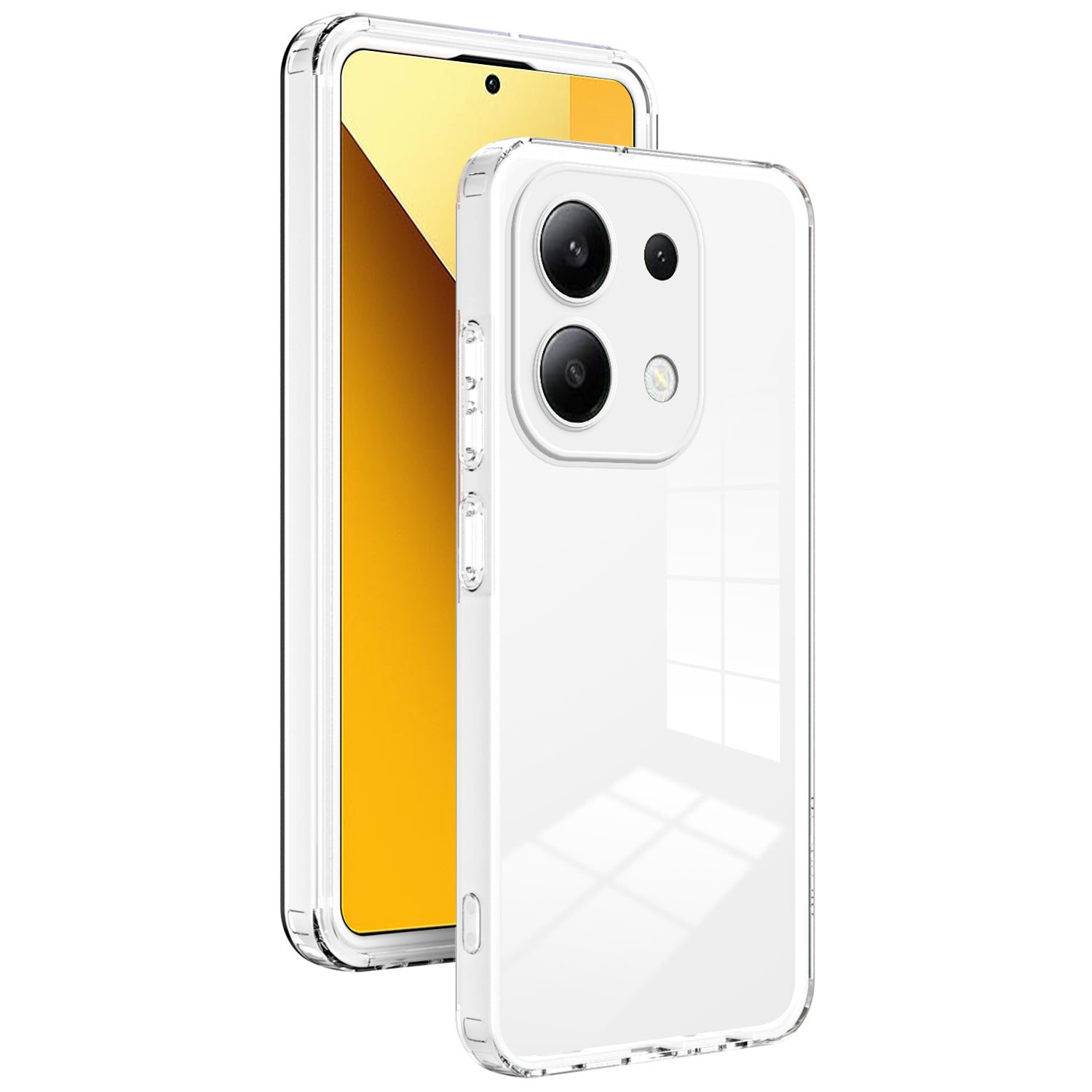For Xiaomi Redmi Note 13 4G Shockproof Case TPU+PC Clear Phone Cover For Xiaomi Redmi Note 13 4G Shockproof Case TPU+PC Clear Phone Cover